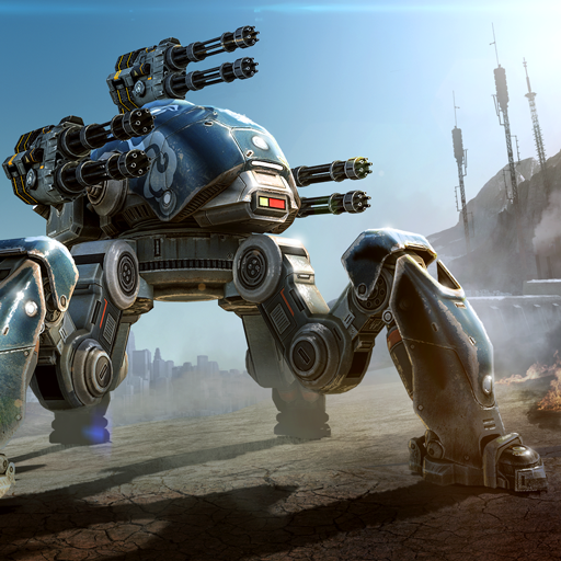 In the Android game War Robots, robots interact in bloody fights.