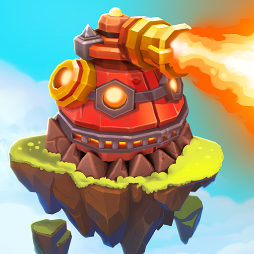 A captivating image of the furious fights and superb cloud garden in Wild Sky TD APK