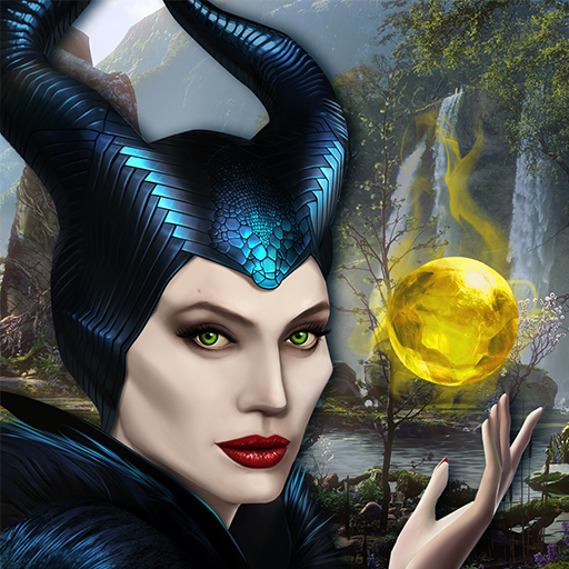 Screenshot of the lovely gameplay and charming suit-3 puzzles inside the Maleficent Free Fall APK