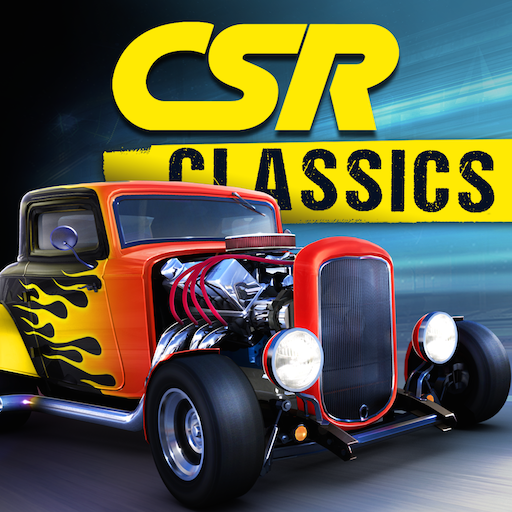 A traditional vehicle race in the game of CSR Classics APK demonstrates the exciting velocity and fierce contention.