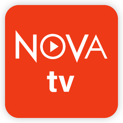 A photograph of the Nova TV APK interface with the numerous alternatives for films and TV suggests