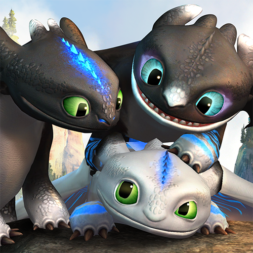 In School of Dragons APK, an excellent dragon soars through the air.