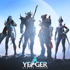 In Yeager APK, a player prepares to struggle against a terrifying, huge monster at the same time as brandishing a Fury Blade.