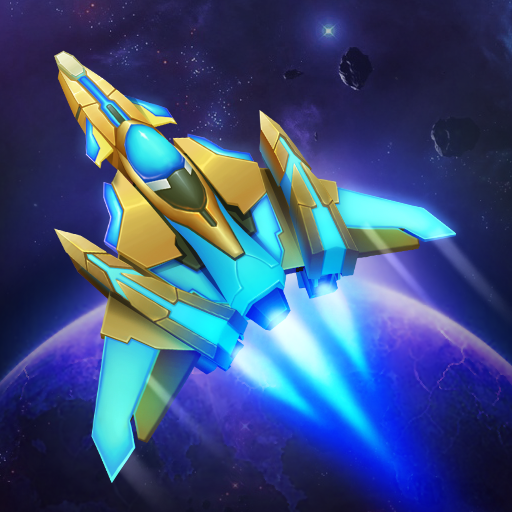 In WinWing: Space Shooter APK, a player's spaceship fights valiantly in opposition to a horde of opposing spaceships.