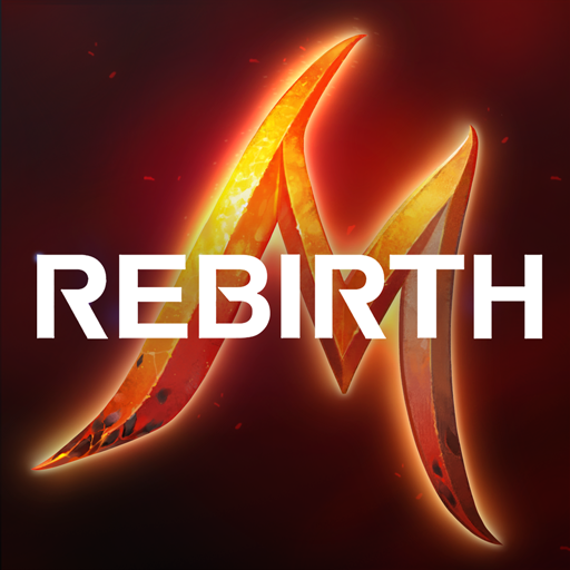 A screenshot from RebirthM, a mobile MMORPG, suggests a player engaged in a terrifying monster struggle.