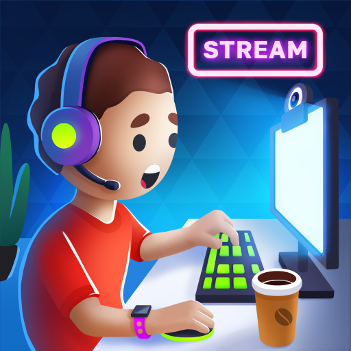 Idle Streamer APK functions as a broadcaster, interacting with a committed audience in a chic studio.