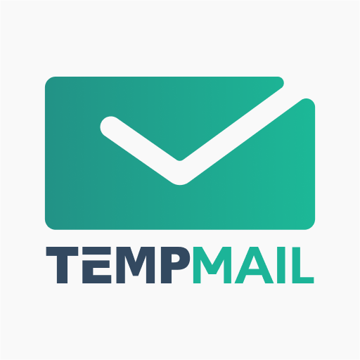 The inbox and e-mail creation functions are displayed inside the consumer interface of the Temp Mail APK.