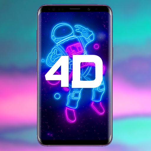 On a cellphone display screen, a dynamic 4D parallax wallpaper displays vivid colors and tasty motion.