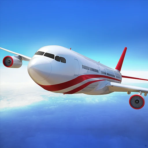 A screenshot of Flight Pilot Simulator 3D APKs sensible gameplay