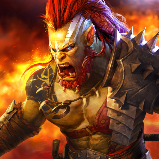 RAID: Shadow Legends APK functions as a warrior with a formidable weapon.