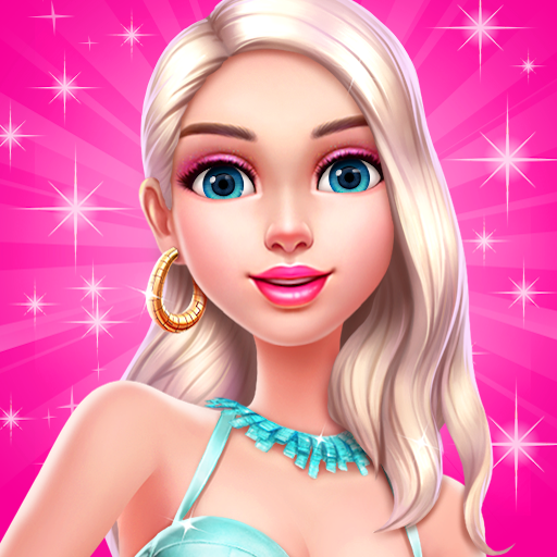 In Super Stylist APK, an elegant purchaser displays a gorgeous ensemble and immaculate cosmetics.