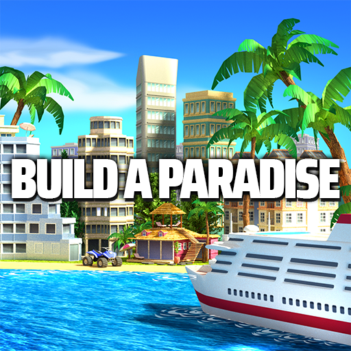 Screenshot of Tropic Paradise Sim's stunning cityscapes and plush tropical environments