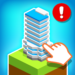 Tap Tap Builder APK's aerial perspective of a cutting-edge cityscape