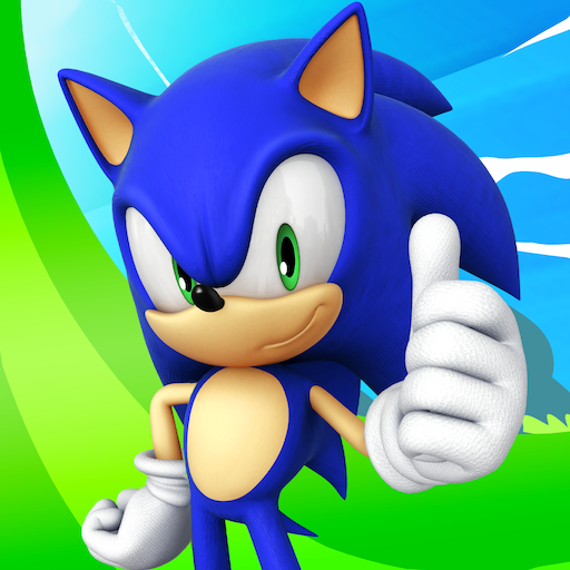 Sonic is shown sprinting, leaping, and amassing rings in a gameplay screenshot from Sonic Dash in order to conquer boundaries and take down adversaries.