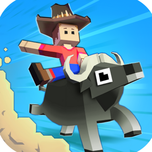 A player in the Rodeo Stampede APK uses a lovely lion.