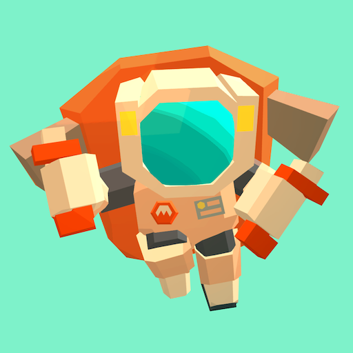 A thrilling adventure awaits as you jetpack around the Martian terrain in this screenshot from the Mars APK game.