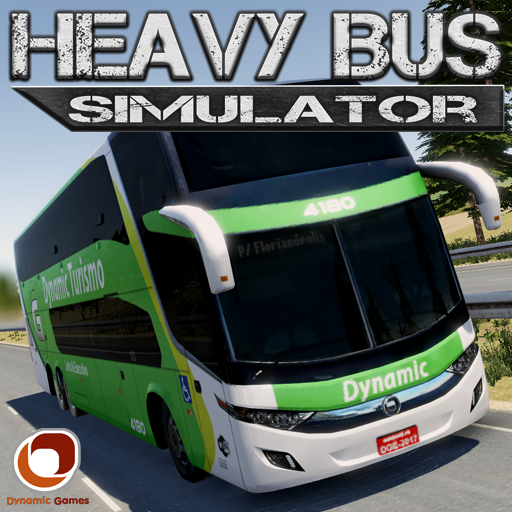 Driving a bus in Heavy Bus Simulator APK on a stunning road