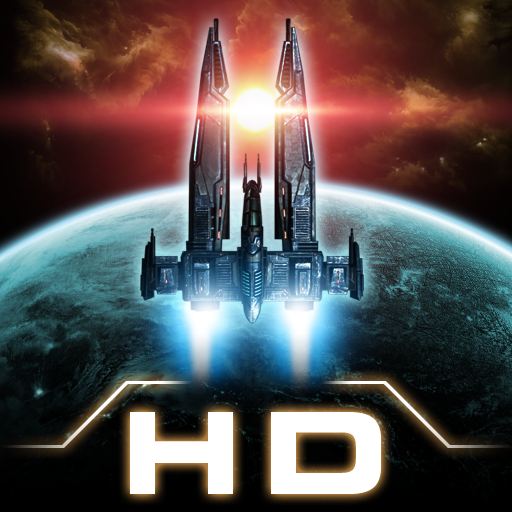 A screenshot from the Galaxy on Fire 2 HD APKs furious space fight