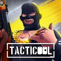 Tacticool APK's hero character releases firepower.